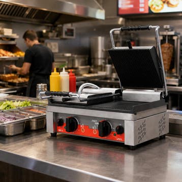 UNNI-COOKING Contact-/Paninigrill | FAST GRILL | Dubbel | Gi, Ophalen of Verzenden, Nieuw in verpakking