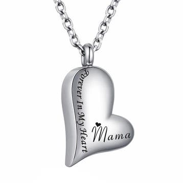 Fako Bijoux - Ashanger / Assieraad - Hart - Mama - Edelstaal, Verzenden, Nieuw
