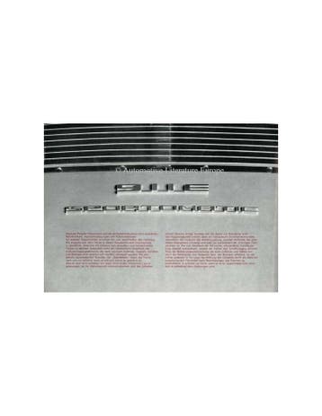 1969 PORSCHE 911T / 911E SPORTOMATIC BROCHURE DUITS, Nieuw, Porsche, Author