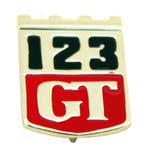 Volvo Embleem 123GT voorscherm Amazon  Volvo onderdeel nr 67, Verzenden