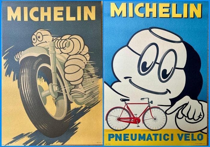 Anonymous - MICHELIN BIBENDUM BUNDLE, Antiek en Kunst, Kunst | Tekeningen en Foto's