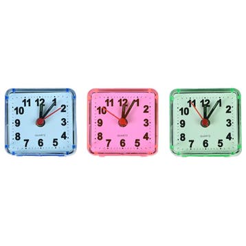 Benson Kleine reiswekker met alarm - compact - assorti kl..., Huis en Inrichting, Woonaccessoires | Klokken, Ophalen of Verzenden