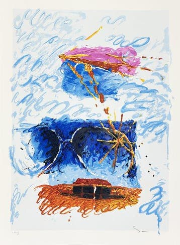 Mario Schifano (1934-1998) - Impressione Astratta, Antiek en Kunst