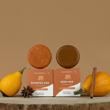 ShampooBars Shampoo Bar Pumpkin Spice Alle haartypes - 60g, Ophalen of Verzenden, Nieuw, Shampoo of Conditioner