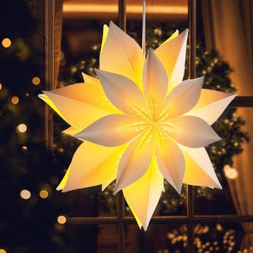 Feestverlichting 45cm wit 3d ster | retourdeal 50% korting, Ophalen of Verzenden, Nieuw