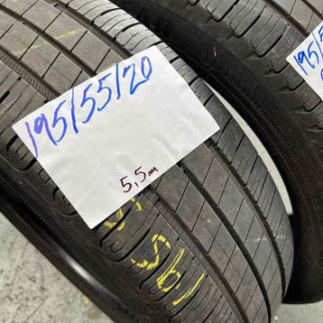 2 x Goodyear Efficientgrip 195-55-20 Zomerbanden 5,5mm, Gebruikt, Ophalen of Verzenden, Band(en), Personenwagen