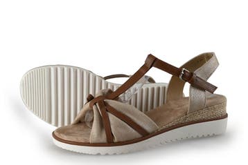 Tom Tailor Sandalen in maat 40 Goud, Overige kleuren, Verzenden, Zo goed als nieuw, Sandalen of Muiltjes
