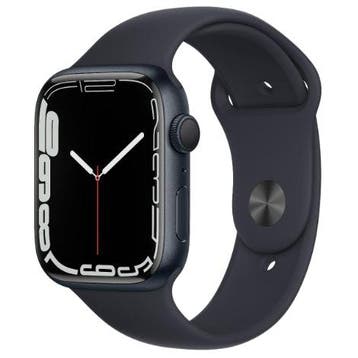 Refurbished Apple Watch Series 7 45 mm Cellular, Sieraden, Tassen en Uiterlijk, Smartwatches, Verzenden, Zwart, IOS, Nieuw