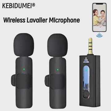 Draadloze Lavalier Microfoon (3.5mm) - Omnidirectioneel Cond, Muziek en Instrumenten, Verzenden, Nieuw