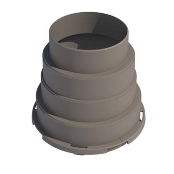 Air Excellent Adapter 180-160-150-125 voor luchtverdeelkast, Ophalen of Verzenden, Nieuw
