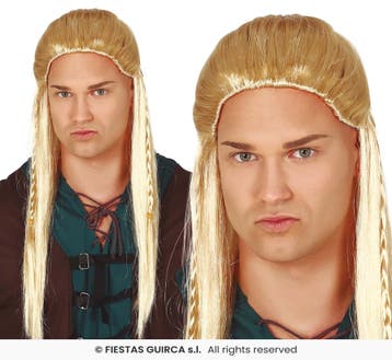 Pruik Legolas, Verzenden, Nieuw, Feestartikel