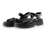 Manfield Sandalen in maat 40 Zwart, Verzenden, Zwart, Sandalen of Muiltjes, Zo goed als nieuw