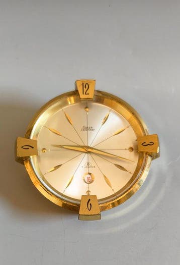 Klok - Messing - 1950-1960, Antiek en Kunst