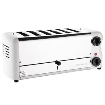 Broodrooster/Tosti-Apparaat | ESPRIT | RVS/Wit | 6 Sleuven |, Verzenden, Nieuw in verpakking