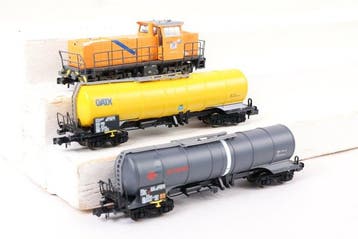 Minitrix N - 11136 - Treinset (1) - Diesellocomotief met, Hobby en Vrije tijd, Nieuw