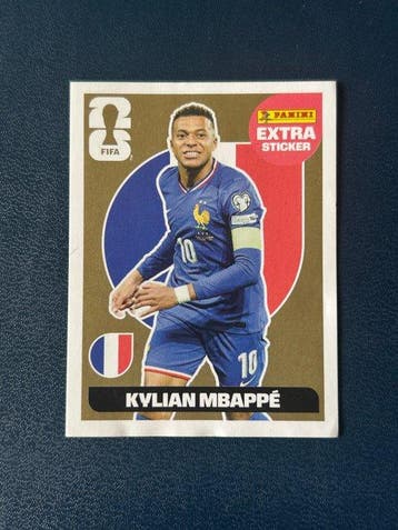 2026 Panini World Cup Kylian Mbappé - 1 Sticker - Good (GD), Nieuw