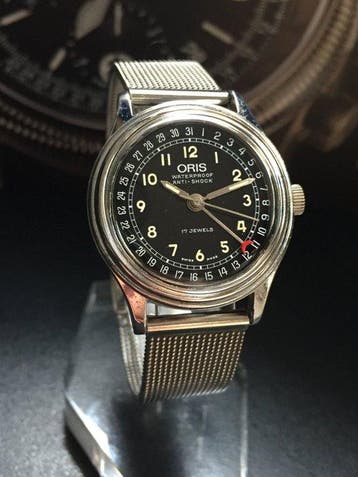 Oris - Pointer Date Militar Anti-Shock - Zonder minimumprijs, Nieuw