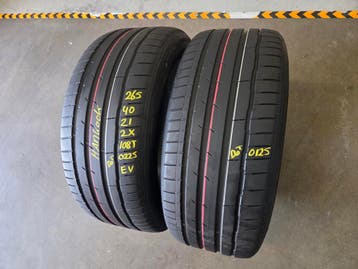 265/40/21 108T EV HANKOOK ZOMERBANDEN 6,7MM PROFIEL 2X, Ophalen, Gebruikt, 265 mm, 21 inch
