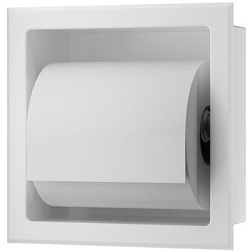 Xellanz Rocko Toiletrolhouder zonder Klep - Inbouw - Mat Wit, Ophalen of Verzenden, Nieuw