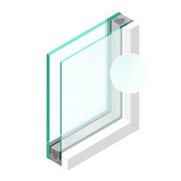 Dubbel glas Figuur Etsglas/Satijnglas 4mm - sp - 33.1, Doe-het-zelf en Verbouw, Glas en Ramen, Ophalen of Verzenden, Nieuw