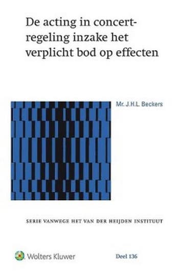 9789013140309 Serie vanwege het van der Heijden instituut..., Verzenden, Zo goed als nieuw, J.H.L. Beckers