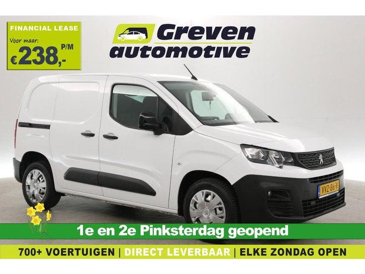 Peugeot Partner 1.5 BlueHDi 102PK | Airco | Cruise |, Auto's, Bestelauto's, Handgeschakeld, Diesel, Wit, Peugeot