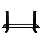 Stalen bartafel zwart 120 bij 60 cm en hoogte 105 cm  (8 x 8, Ophalen of Verzenden, Nieuw