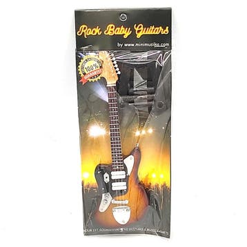 Baby miniatuur replica Fender Leftie gitaar 15cm -  Nirvana, Ophalen of Verzenden, Nieuw, Pop, Beeldje of Miniatuur