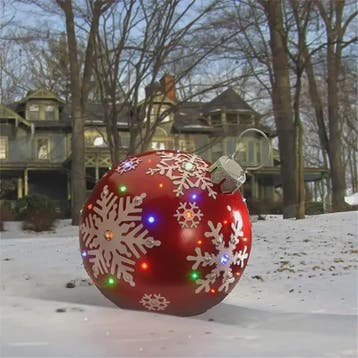 Opblaasbare Kerstbal 60cm - Grote Decoratie voor Buiten & Ke, Diversen, Kerst, Verzenden, Nieuw