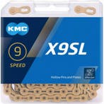 KMC Gouden 9-speed ketting - X-Bridge - Duurzaam en licht..., Fietsen en Brommers, Fietsonderdelen, Ophalen of Verzenden, Nieuw