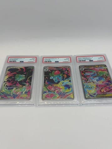 Pokémon - 3 Graded card - Mega Venusaur, Bulbasaur,, Nieuw