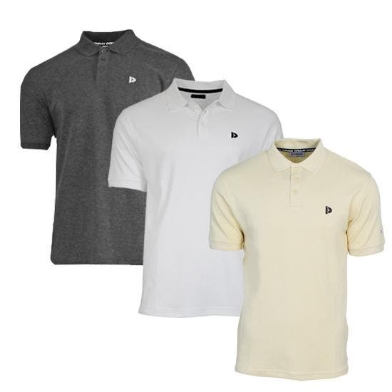 Donnay Donnay Heren - 3-Pack - Polo shirt Noah - Donkergrijs, Kleding | Heren, Polo's, Nieuw, Verzenden