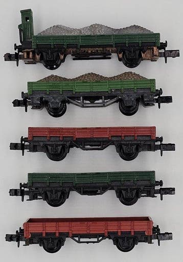 Arnold N - Modeltrein goederenwagon (5) - 5× 2-asige, Nieuw