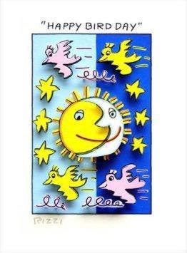 James Rizzi (1950-2011) - Happy Bird Day