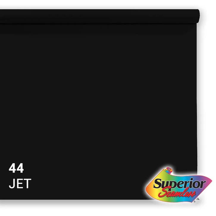 Superior Achtergrondpapier Jet Zwart 1.35m x 11m, Audio, Tv en Foto, Fotografie | Fotostudio en Toebehoren, Achtergrond, Nieuw