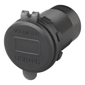 ProPlus USB-inbouwdoos met 3 poorten en voltmeter - Quick..., Ophalen of Verzenden, Nieuw