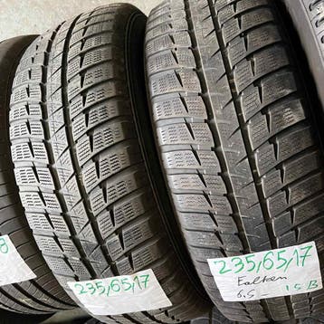 2 x Falken 235-65-17 Winterbanden 6,5mm, Gebruikt, 17 inch, 235 mm, Band(en)