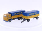Schaal 1:50 Tekno Scania 141 truck + trailer De Rijke B.V..., Hobby en Vrije tijd, Modelauto's | 1:50, Ophalen of Verzenden, Zo goed als nieuw