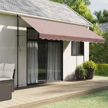 vidaXL Vervangingsdoek voor luifelrok gestreept 380x20 cm, Verzenden, Nieuw