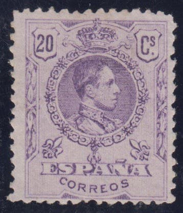Spanje 1909/1922 - Alfonso XIII. Medaillon-type. 20, Postzegels en Munten, Gestempeld