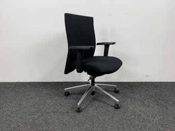 Interstuhl Bureaustoel - Zwart, Huis en Inrichting, Bureaustoelen, Ophalen of Verzenden, Ergonomisch, Gebruikt, Bureaustoel