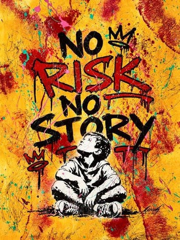 Gongas (XX-XXI) - vs Banksy - No Risk No Story - XL