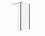 Douchewand met zijwand Silvo Helder glas Mat Zwart, Verzenden, Nieuw