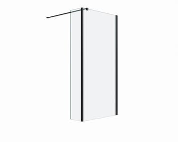 Douchewand met zijwand Silvo Helder glas Mat Zwart, Verzenden, Nieuw