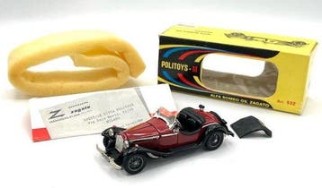 Politoys 1:43 - Modelauto (8) - Alfa Romeo 6C 1750 GS, Nieuw