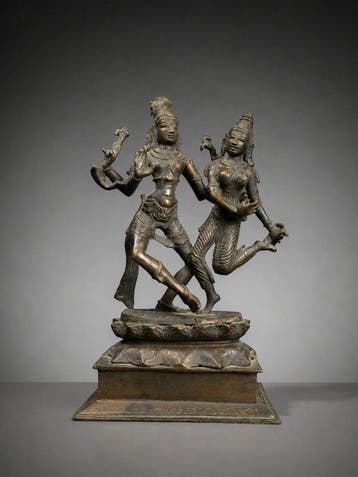 Uma-Maheshvara - Brons - eerste helft van de twintigste eeuw