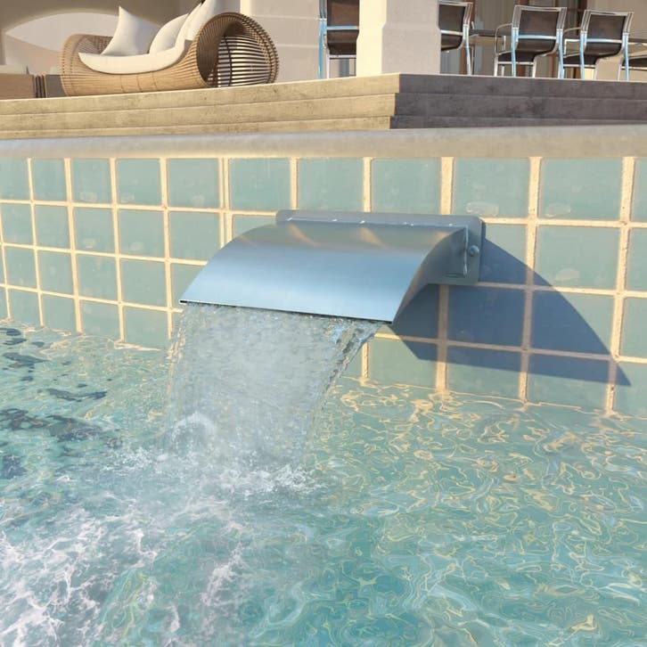 vidaXL Zwembadfontijn 30x9x26 cm roestvrij staal, Tuin en Terras, Waterpartijen en Fonteinen, Nieuw, Verzenden