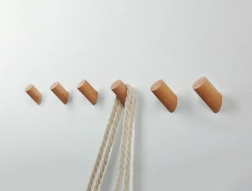 Set van 6 houten kledinghaken (kapstok), beuken, Ophalen of Verzenden, Nieuw