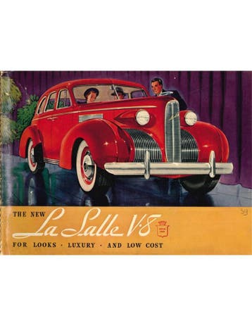 1938 LA SALLE V-8 BROCHURE ENGELS (USA), Nieuw, Author