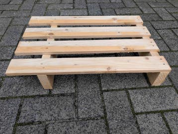 Houten Displaypallets nieuw 60x40 cm pallets distributie, Ophalen of Verzenden, Nieuw
